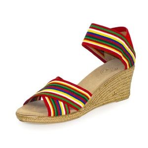 Charleston Shoe Co Cannon Red Multi Stripe